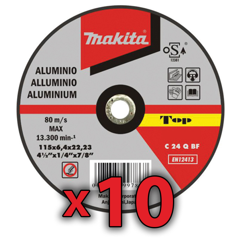Disco Corte Aluminio 115x1,6 mm 10 Unidades 115 MM Disco Corte Aluminio 115x1,6 mm 10 Unidades 115 MM