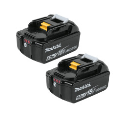 KIT MAKITA DLX2413TJ DHP486 + DGA504 + 2 BATERIAS 5.0AH + CARGADOR + MALETAS MAKPAC + Juego Puntas + Gafas Kit recomendados