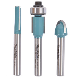Juego Fresas Madera MAKITA D-30209 HM 6mm Fresado