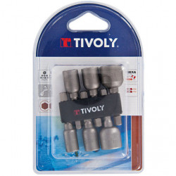 Juego Vasos Imantados 1/4 6-13mm Tivoly Atornillado