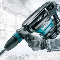 Martillo Demoledor MAKITA HM002GM201 13,3KG 20,9J 2x40V BL XGT AVT SDS-MAX AWS + 2 Baterias 4.0Ah + Cargador Doble + Maletin 40V