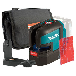 NIVEL LÁSER MAKITA SK106DZ Líneas Cruzadas Rojas 4 Puntos 12V + Funda Tela + Visor Niveles