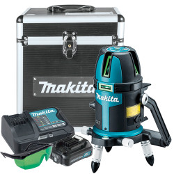 Nivel Laser MAKITA SK209GDZ Multilinea Verde con Plomada + Bateria 2.0Ah + Cargador Rapido Niveles