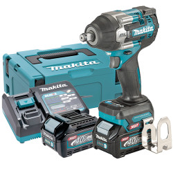 Llave Impacto MAKITA TW007GD201 760Nm 1/2" Insercion Bulon + 2 Baterias 2.5Ah + Cargador Rapido + Maletin MakPac 40V