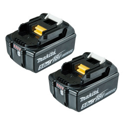 KIT MAKITA DLX2125TJ1 AMOLADORA DGA504Z + MARTILLO DHR243Z + 2 BATERÍAS 5.0AH + KIT DEMOLICION TOP OFERTAS